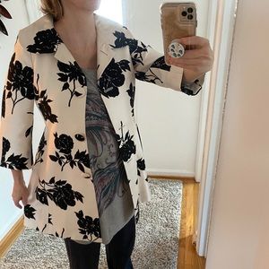 Banana Republic Retro 3/4 -Sleeve Silk Coat